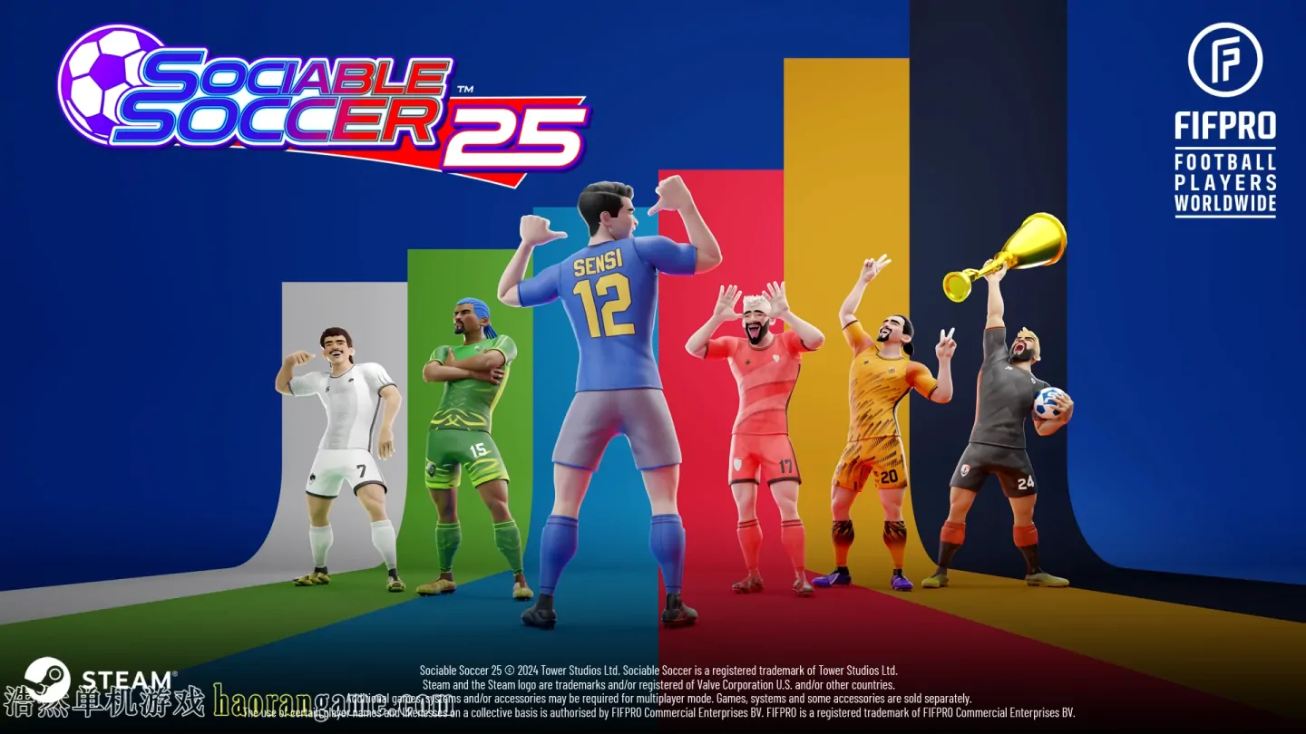 《社交足球25 Sociable Soccer 25》官方中文版