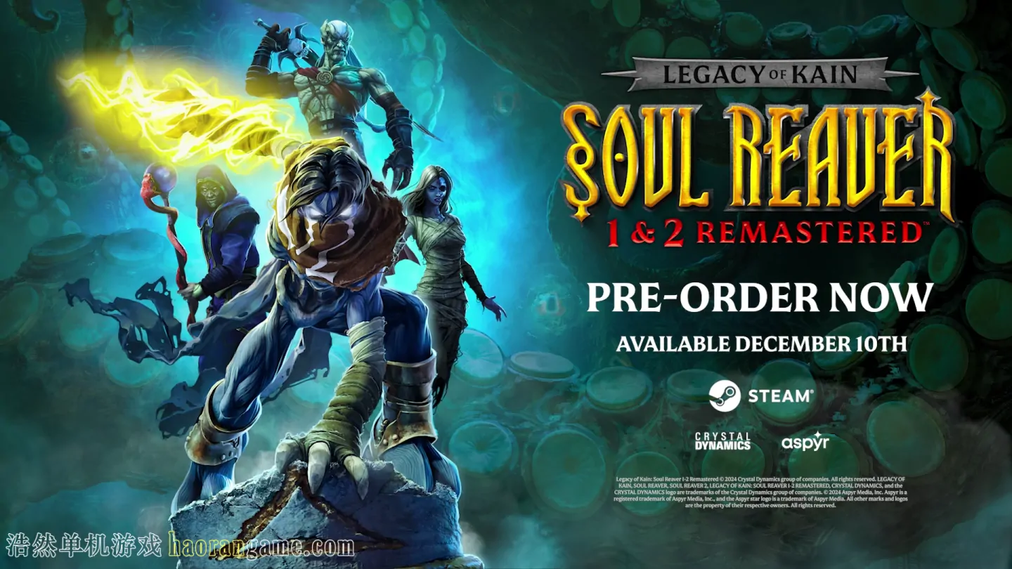 《凯恩的遗产：噬魂者1&2重置版 Legacy of Kain Soul Reaver 1&2 Remastered》官方中文版